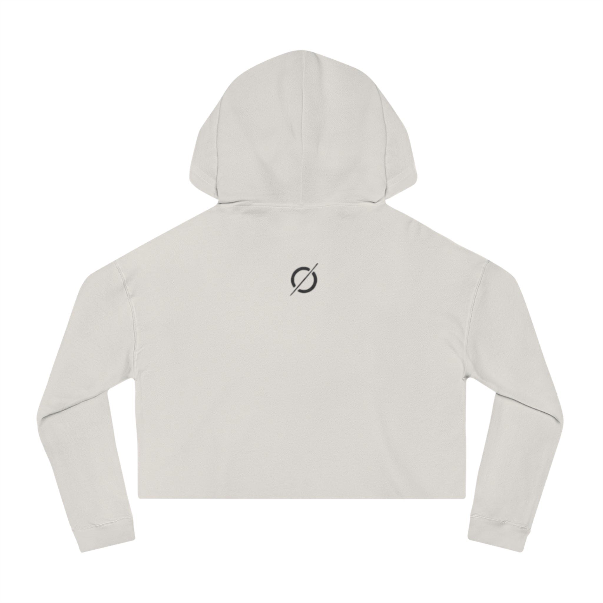 Cropped Hoodie Sweatshirt for Women with Cropped Design and Ribbed Cuffs Printify