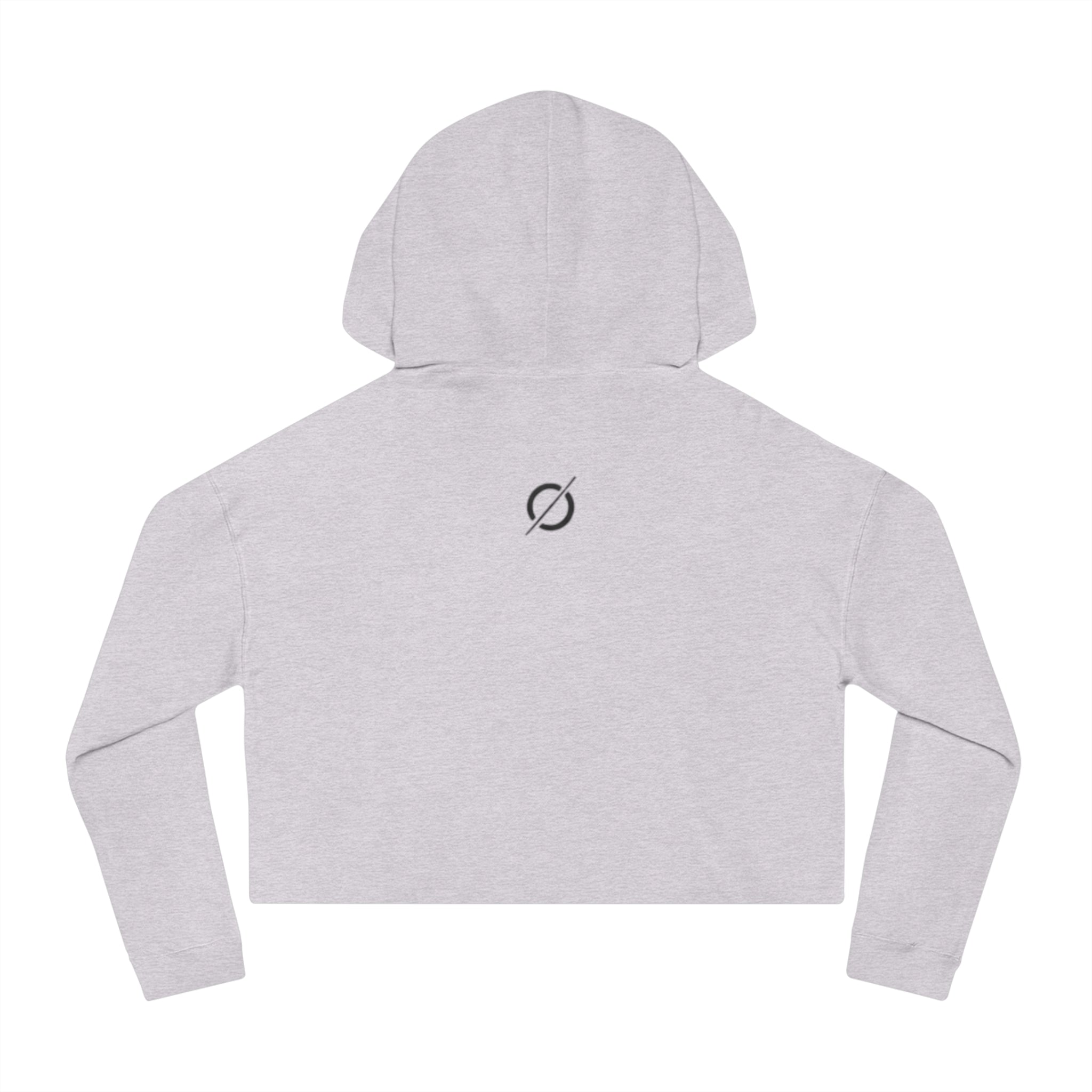 Cropped Hoodie Sweatshirt for Women with Cropped Design and Ribbed Cuffs Printify