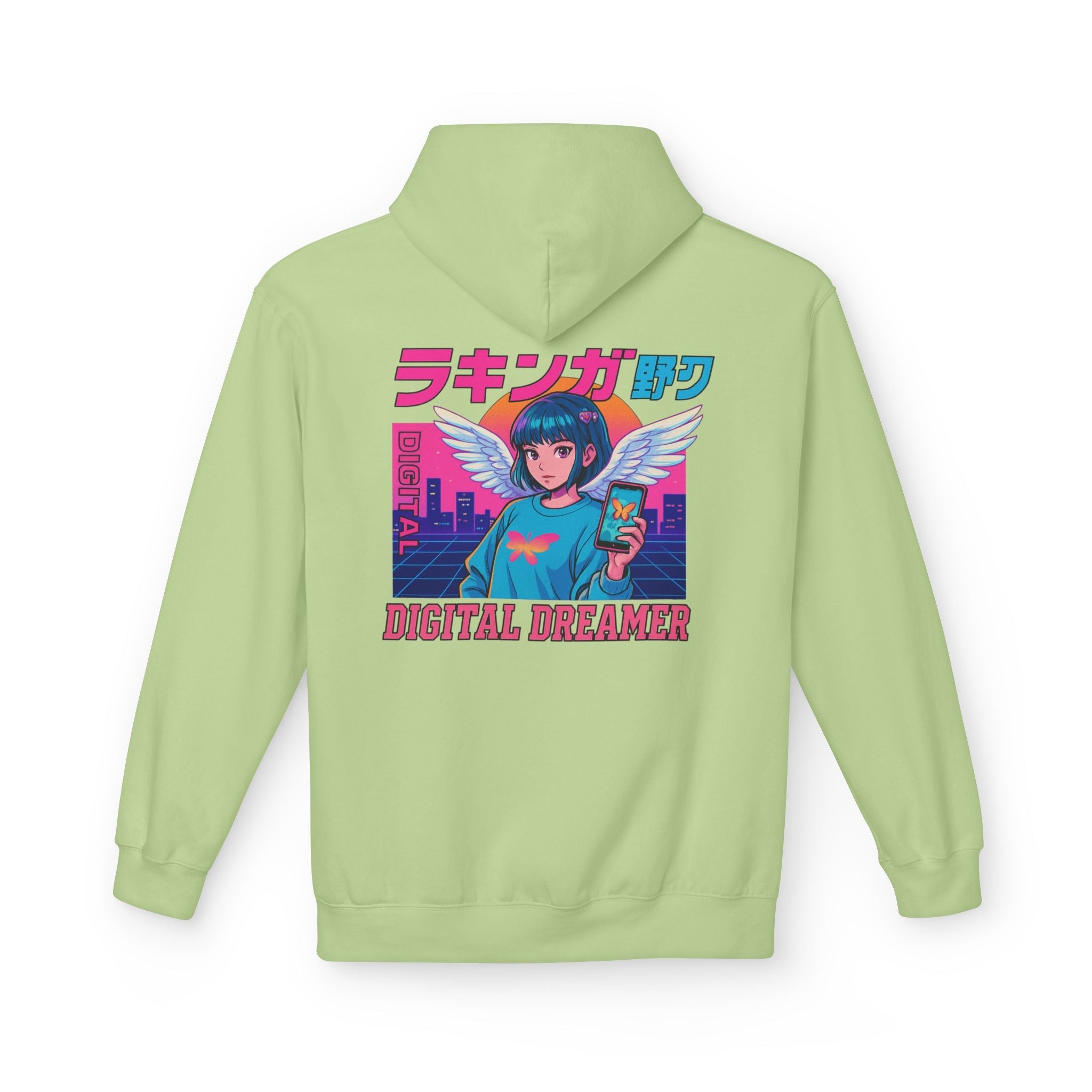 Digital Dreamer Unisex Fleece Hoodie, Cozy Graphic Sweatshirt, Anime Style Hoodie, Perfect Gift for Gamers, Casual Streetwear Printify