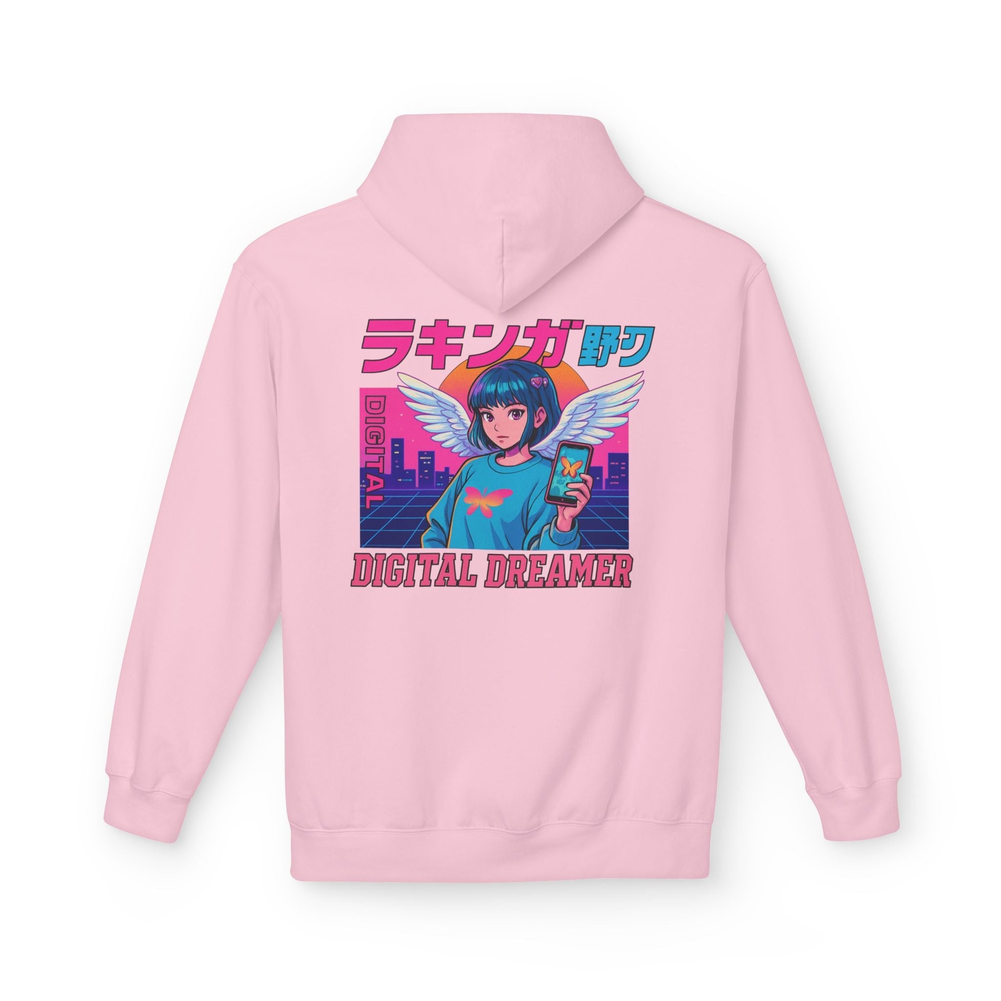 Digital Dreamer Unisex Fleece Hoodie, Cozy Graphic Sweatshirt, Anime Style Hoodie, Perfect Gift for Gamers, Casual Streetwear Printify