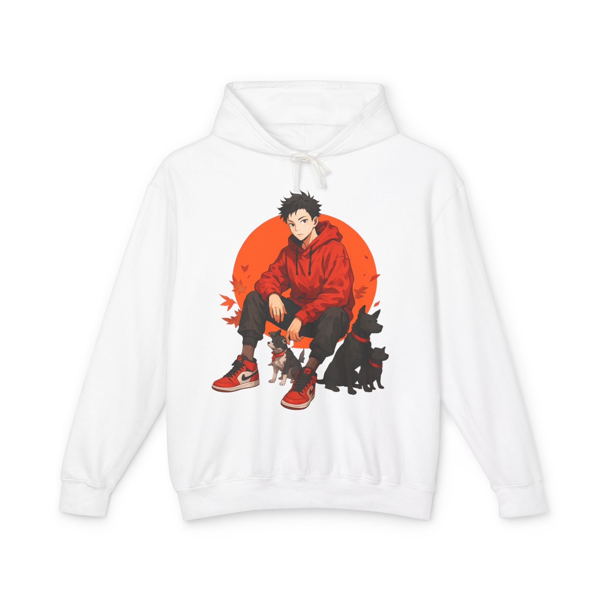 Artful Lightweight Hooded Sweatshirt for Art Enthusiasts and Young Adults Printify