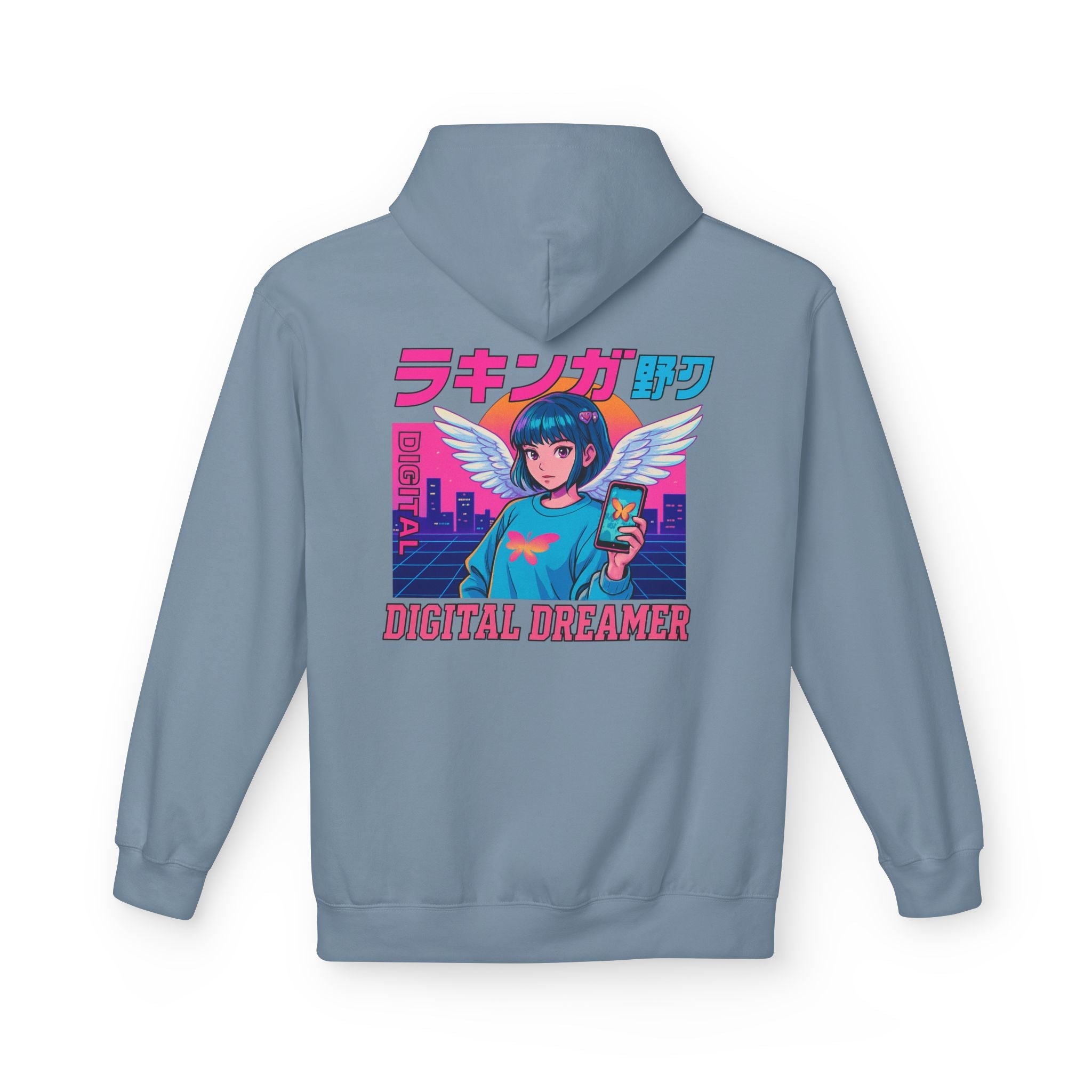 Digital Dreamer Unisex Fleece Hoodie, Cozy Graphic Sweatshirt, Anime Style Hoodie, Perfect Gift for Gamers, Casual Streetwear Printify