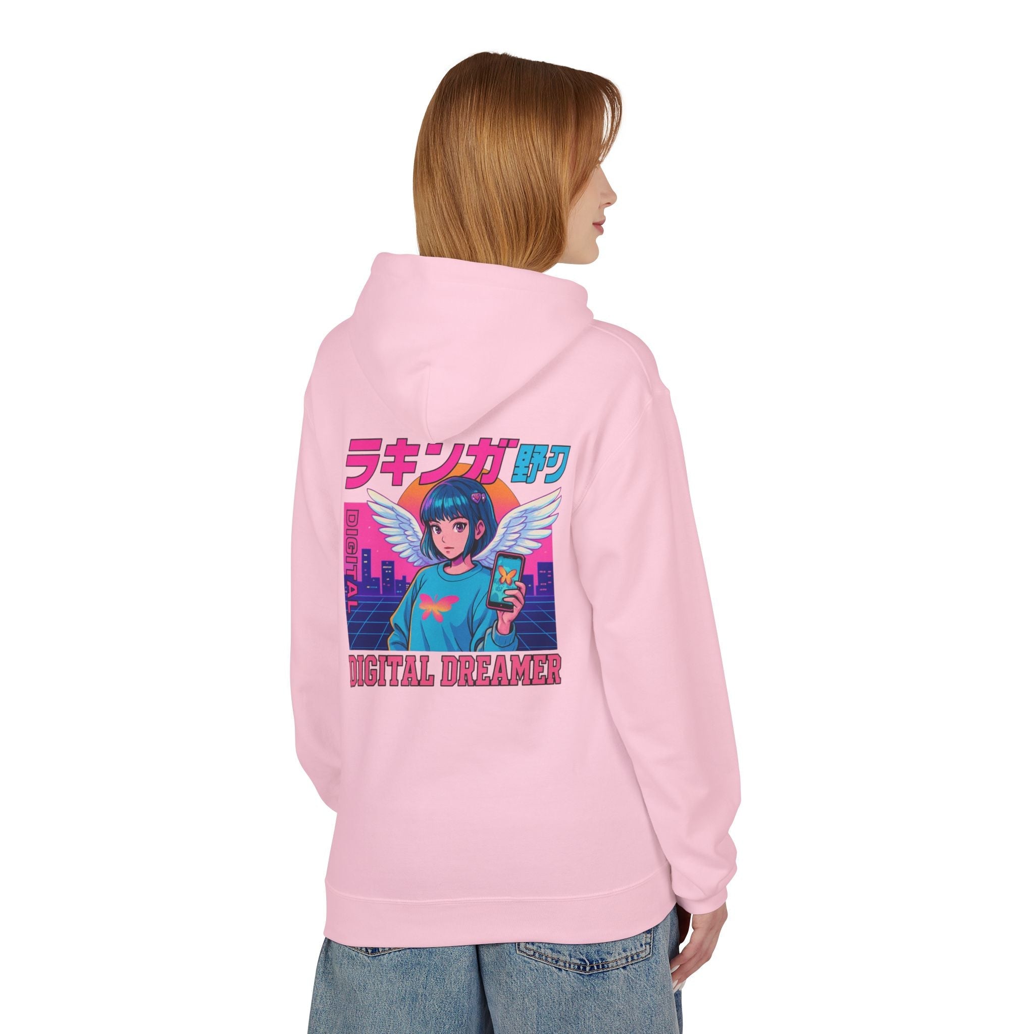 Digital Dreamer Unisex Fleece Hoodie, Cozy Graphic Sweatshirt, Anime Style Hoodie, Perfect Gift for Gamers, Casual Streetwear Printify