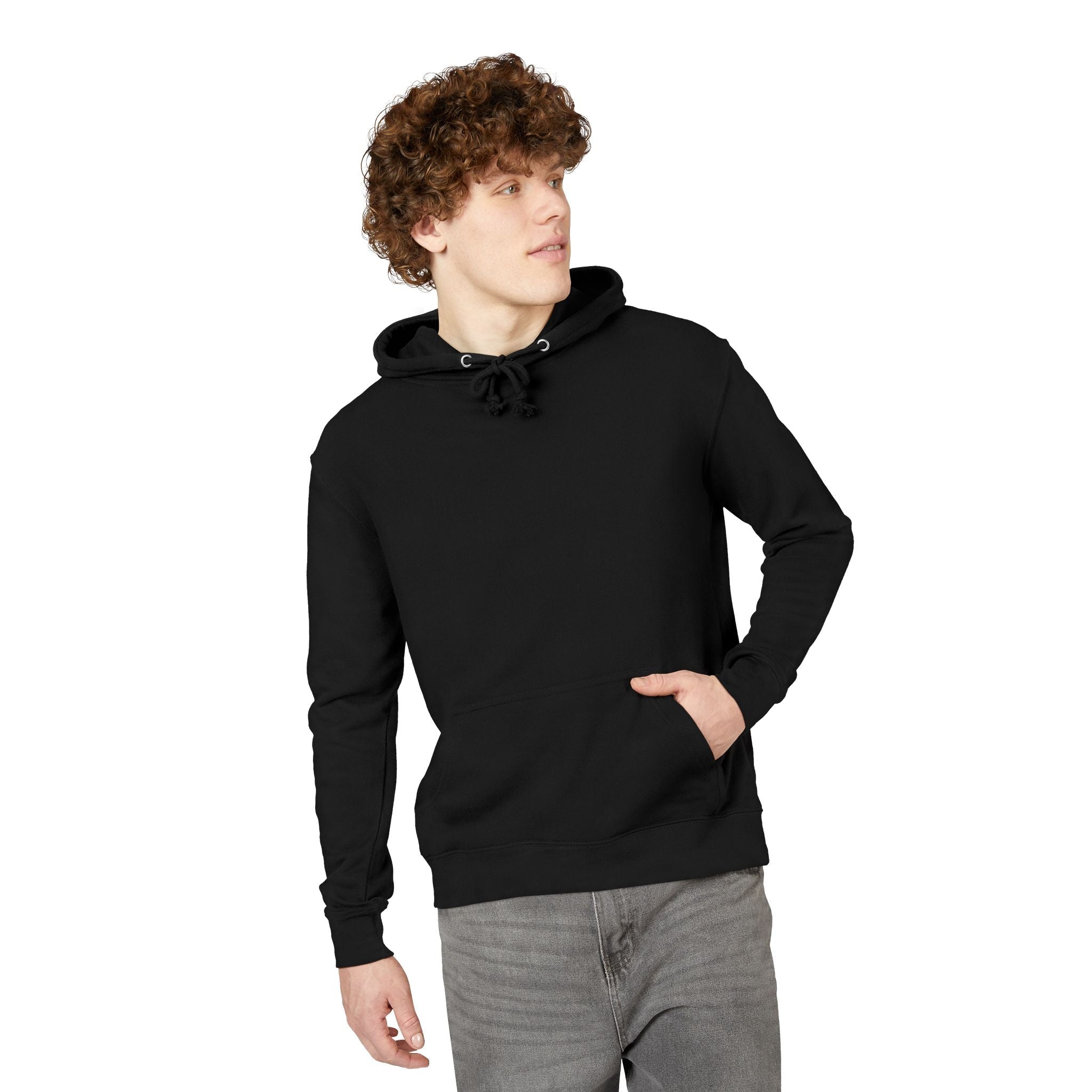 Trendy Unisex French Terry Hoodie with Abstract Street Wear Design, Cool Layering Essential, Perfect for Casual Outings Printify