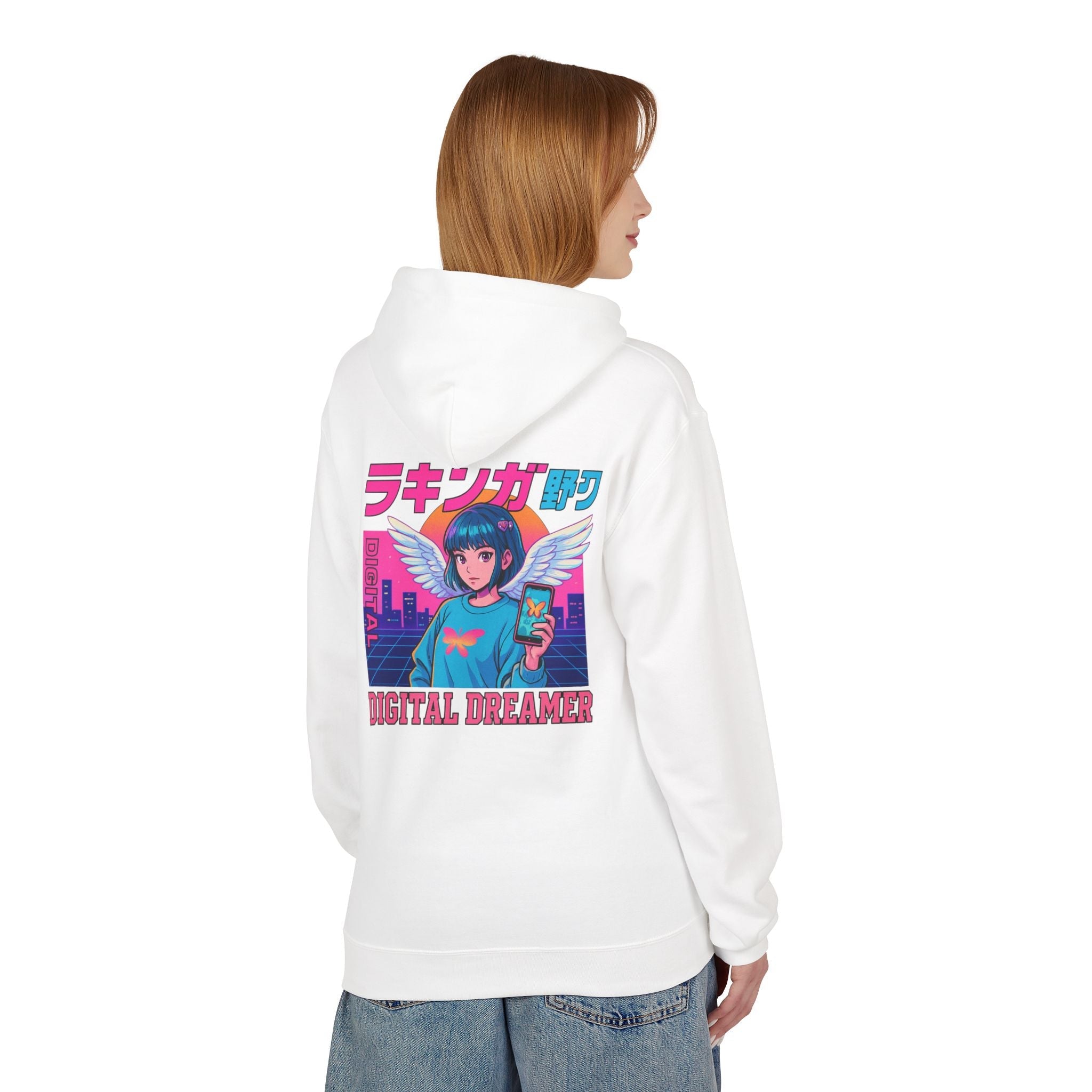 Digital Dreamer Unisex Fleece Hoodie, Cozy Graphic Sweatshirt, Anime Style Hoodie, Perfect Gift for Gamers, Casual Streetwear Printify
