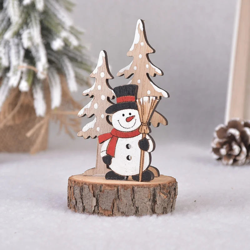 Christmas Tree Children's Handmade DIY Stereo Wooden Christmas Tree Scene Layout Christmas Decorations Ornaments Hot Econic Blanks