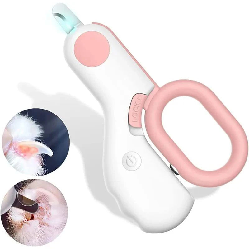 LED Light Cat Dog Nail Clipper Cutter Professional Pet Claw Trimmer with Safety Lock Puppy Kitten Animals Care Grooming Tool Kit Econic Blanks