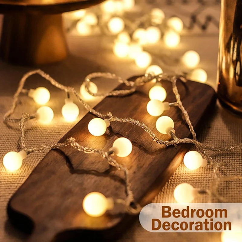 1Pack 10/20/40/80 Led Globe String Lights Battery/Usb Operated Fairy Light Waterproof For Garden Christmas Wedding Party Decor Econic Blanks