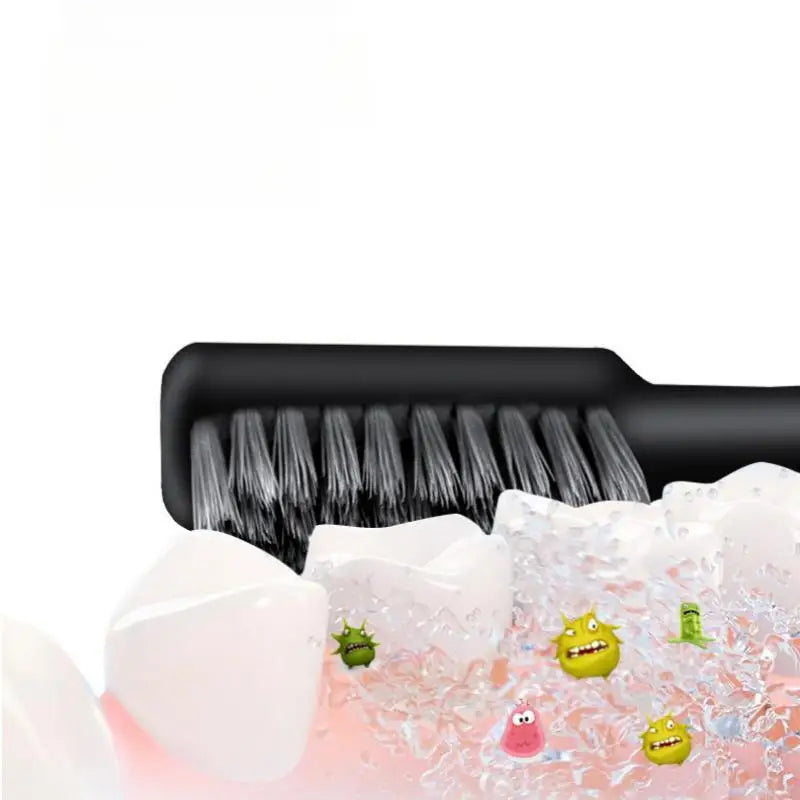 Portable Compact Charcoal Folding Toothbrush - Perfect for TravelCamping, and Hiking - Easy to Take and Efficient Teethbrush Econic Blanks
