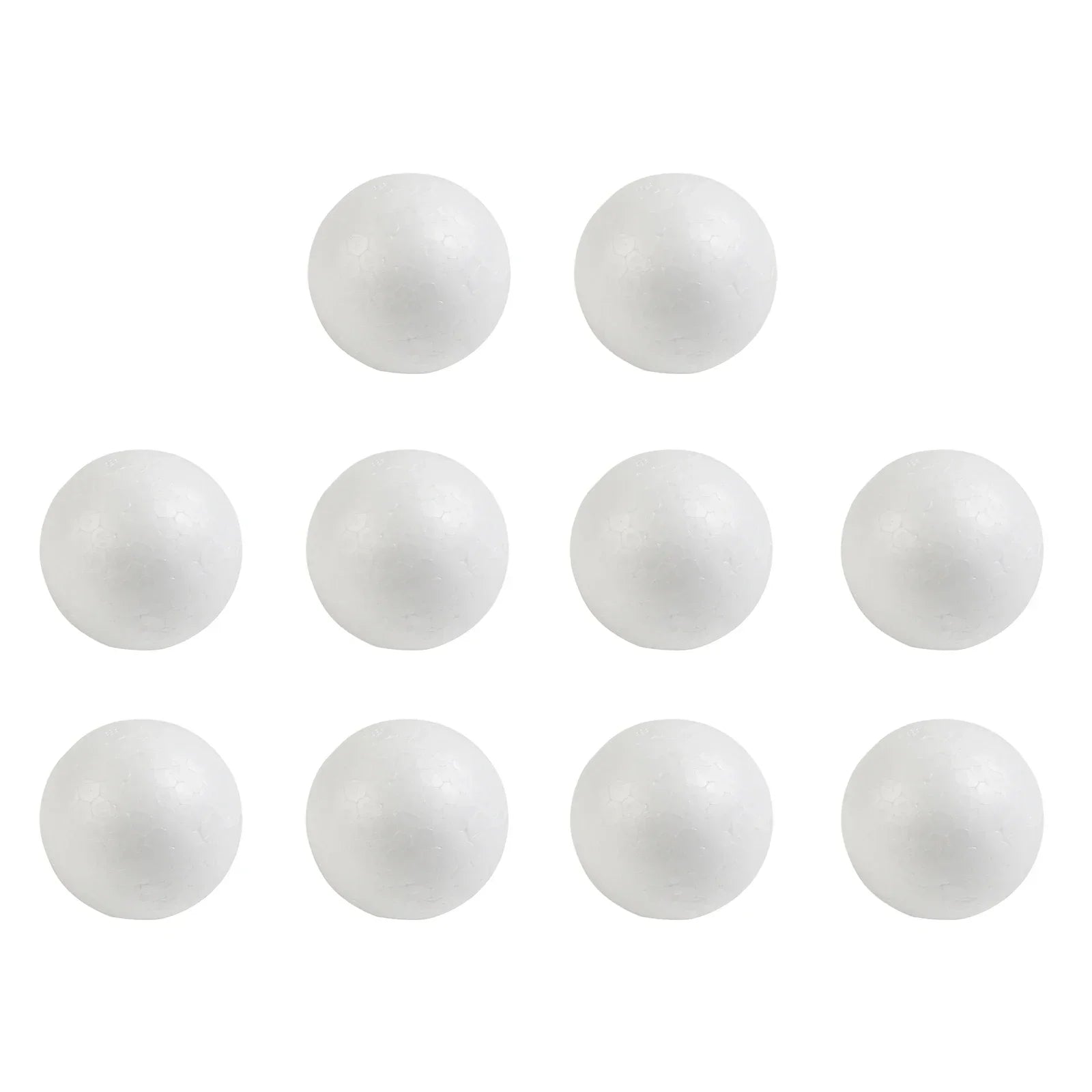10pcs Solid Foam Balls 50mm–100mm – Polystyrene Round DIY Accessories for Crafts, Party & Christmas Decorations Econic Blanks