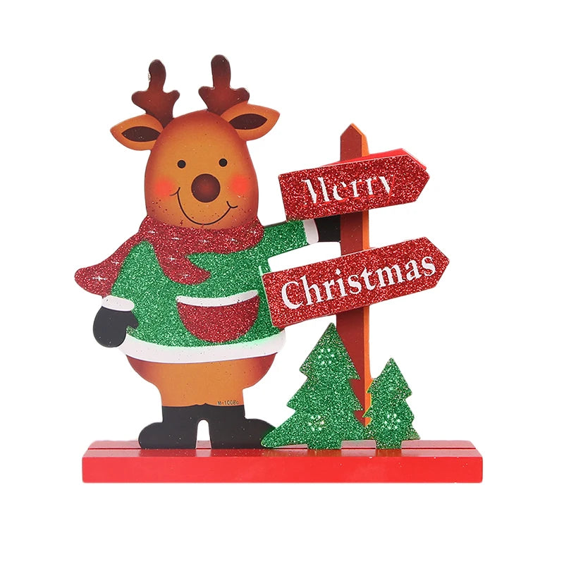 Christmas Tree Children's Handmade DIY Stereo Wooden Christmas Tree Scene Layout Christmas Decorations Ornaments Hot Econic Blanks