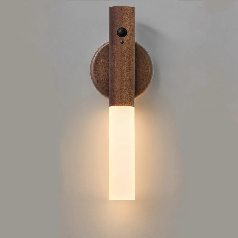 Smart Motion Sensor Night Light LED Rechargeable Magnetic Wall Lamp Portable for Hallway Bedroom Stairs Bathroom Cabinets Decor Econic Blanks