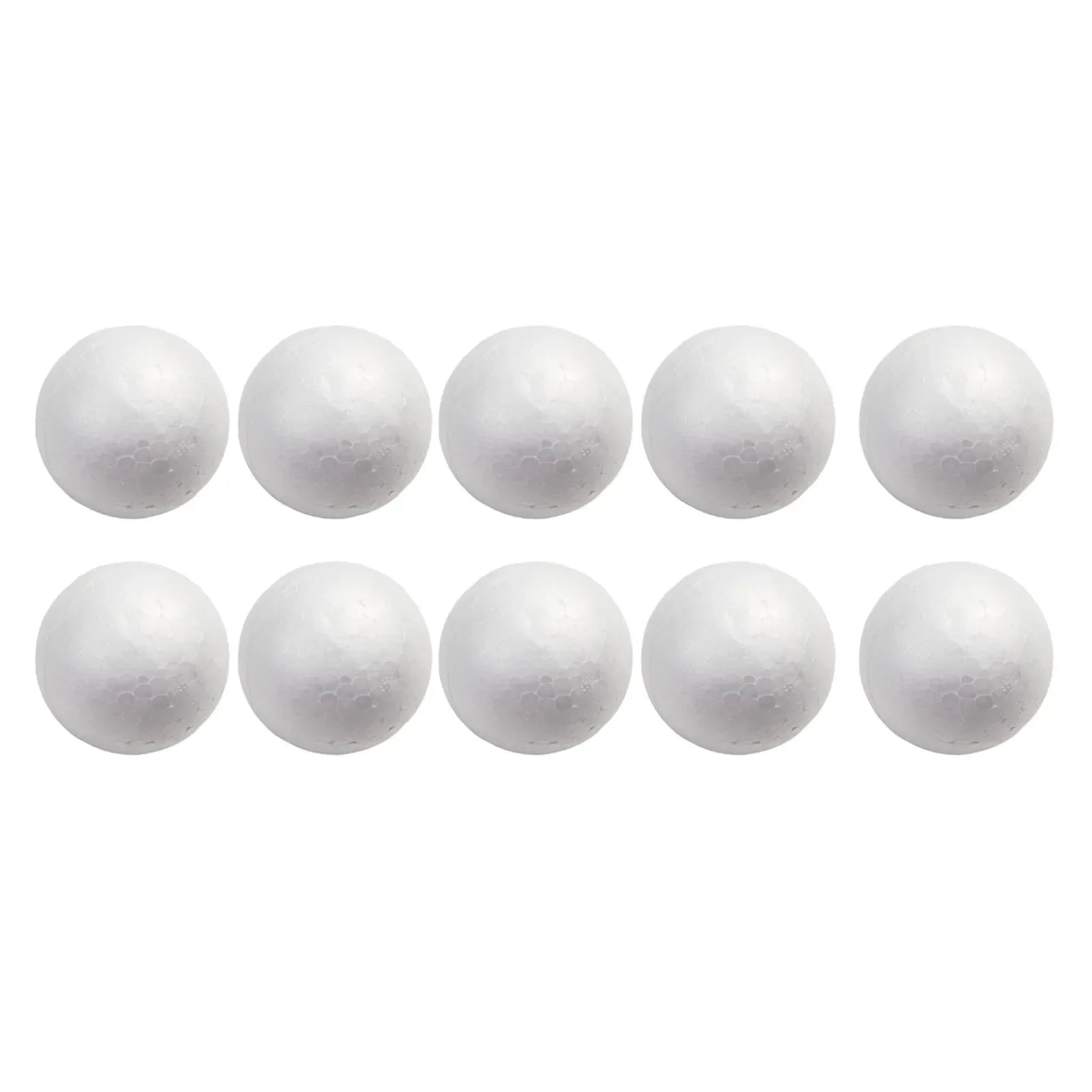 10pcs Solid Foam Balls 50mm–100mm – Polystyrene Round DIY Accessories for Crafts, Party & Christmas Decorations Econic Blanks