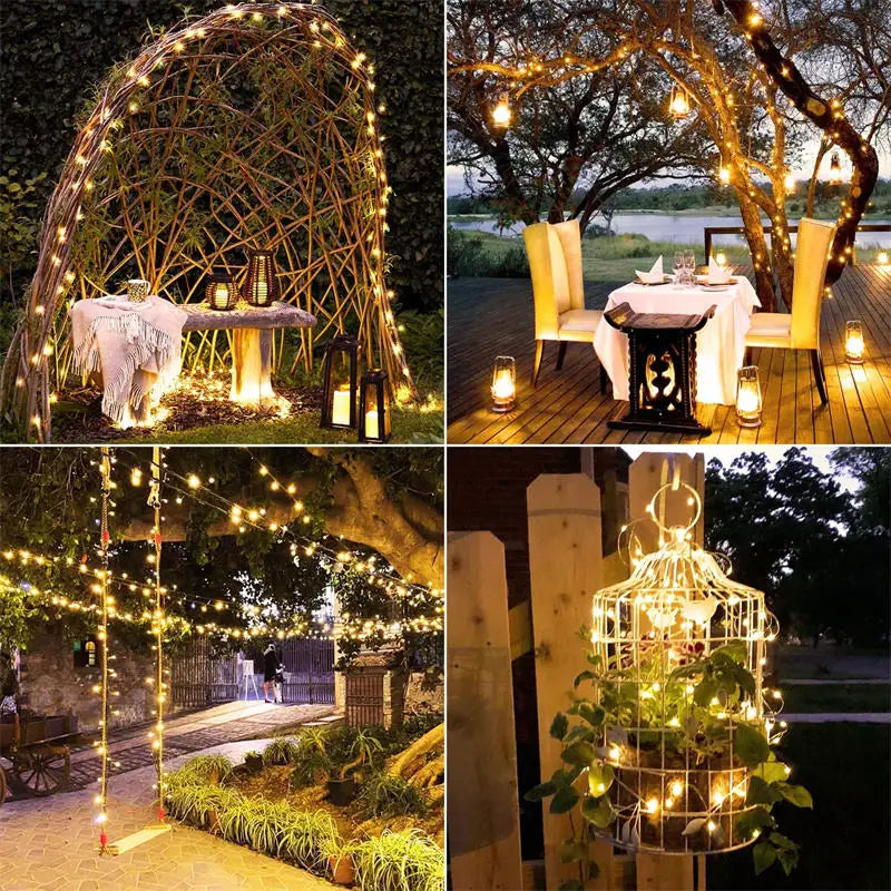 LED Solar Fairy String Lights – Waterproof Outdoor Garden Lights Econic Blanks