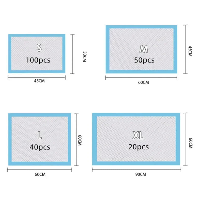 Super Absorbent Pet Diaper Dog Training Pee Pads Disposable Healthy Nappy Mat For Cats Dog Quick-dry Econic Blanks