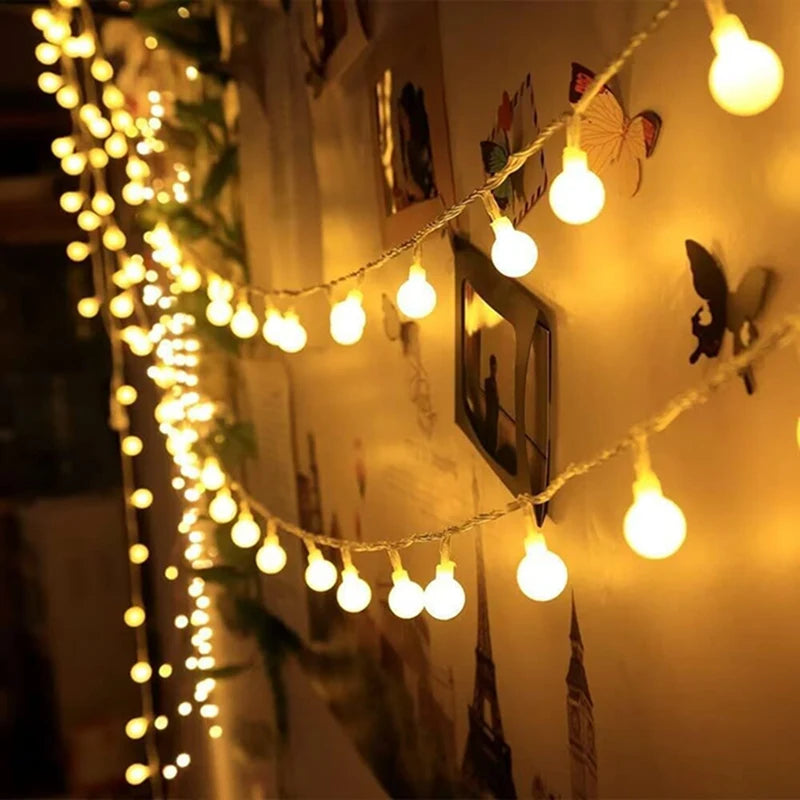 1Pack 10/20/40/80 Led Globe String Lights Battery/Usb Operated Fairy Light Waterproof For Garden Christmas Wedding Party Decor Econic Blanks
