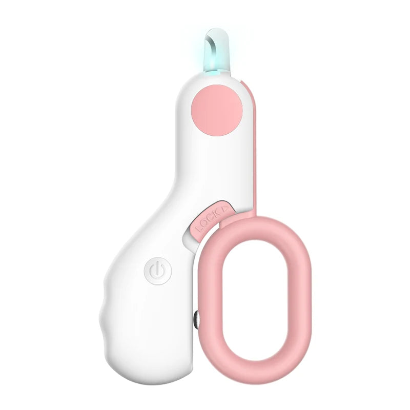 LED Light Cat Dog Nail Clipper Cutter Professional Pet Claw Trimmer with Safety Lock Puppy Kitten Animals Care Grooming Tool Kit Econic Blanks