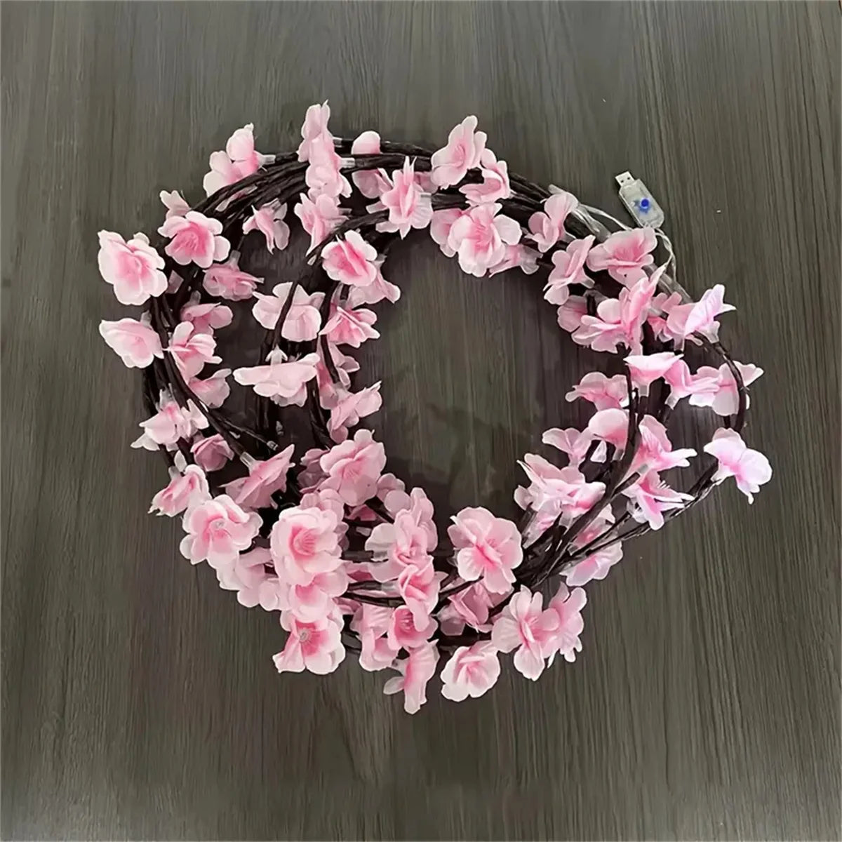 Cherry Blossom 96 Led USB Tree Branch Rattan Lights 8 Modes Colorful String Lamp Valentine Christmas Wedding Bedroom Decoration Econic Blanks