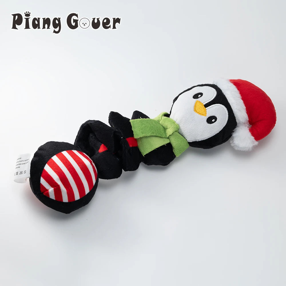 Christmas Elf Penguin Pet Squeaky Sound Toy Cute Animal Squeak Dog Toy Puppy Econic Blanks