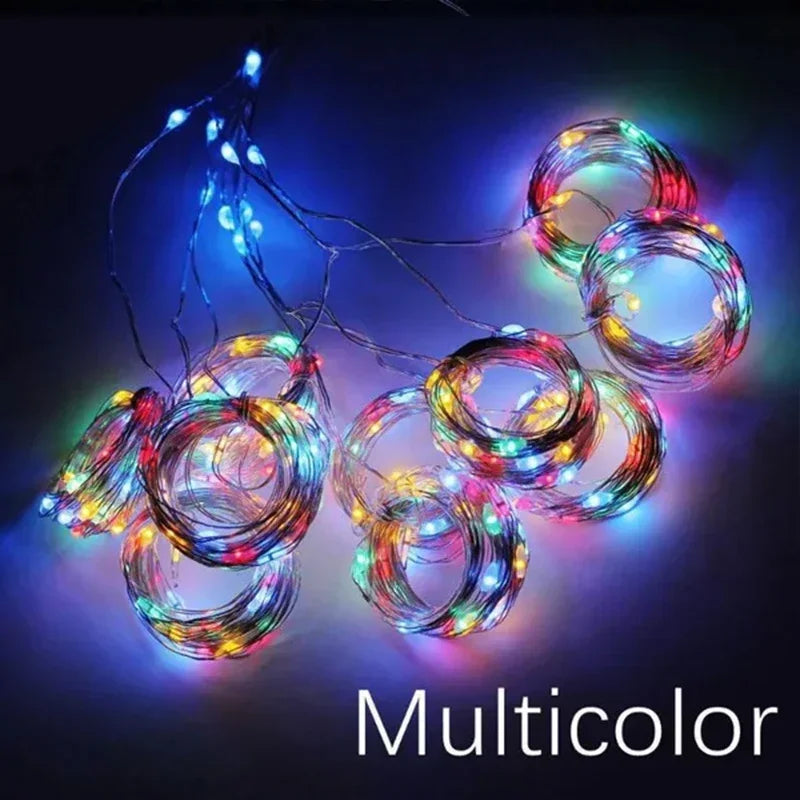 3M LED Curtain String Lights Fairy Decoration USB Holiday Garland Lamp 8 Mode For Home Garden Christmas Party New Year Wedding Econic Blanks
