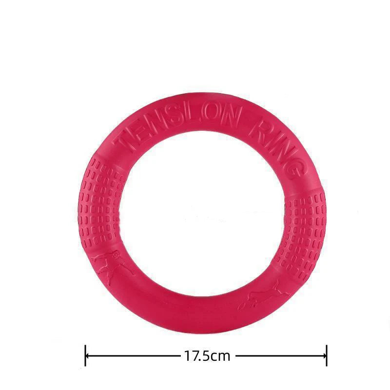 Dog Ring Toys Indestructible Chewing Flying Floating Training Tools Fetch for Small Medium Large Dogs Throwing Catching Flying Econic Blanks