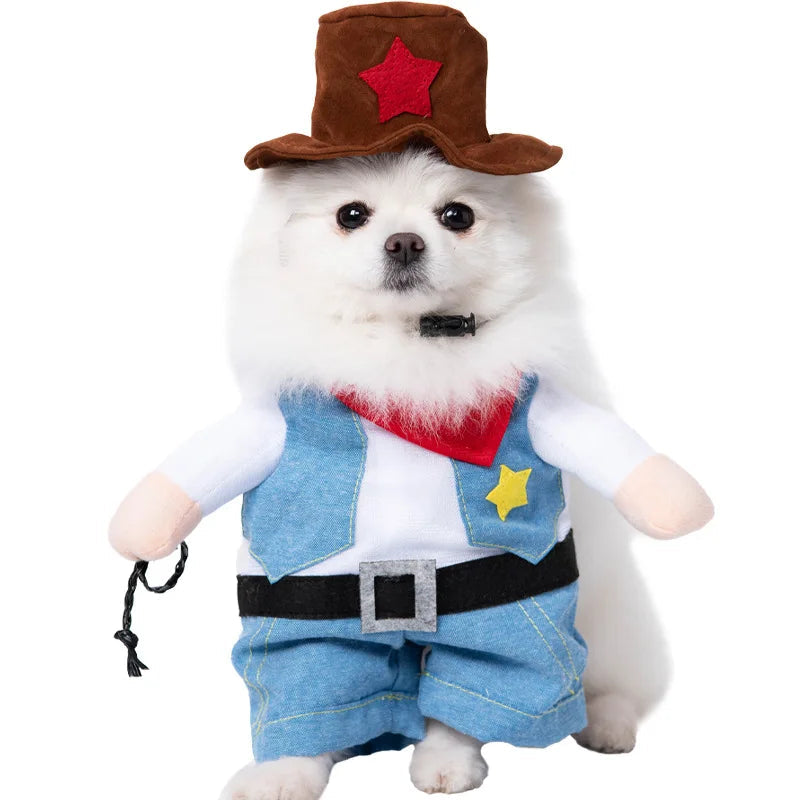 1PCS Halloween Dagger Pet Transformation Dress Festival Funny Knife Holding Dog Clothes Cat Standing Dress Pet Dress Up Econic Blanks