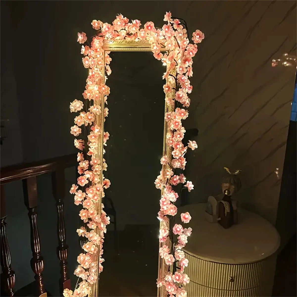 Cherry Blossom 96 Led USB Tree Branch Rattan Lights 8 Modes Colorful String Lamp Valentine Christmas Wedding Bedroom Decoration Econic Blanks