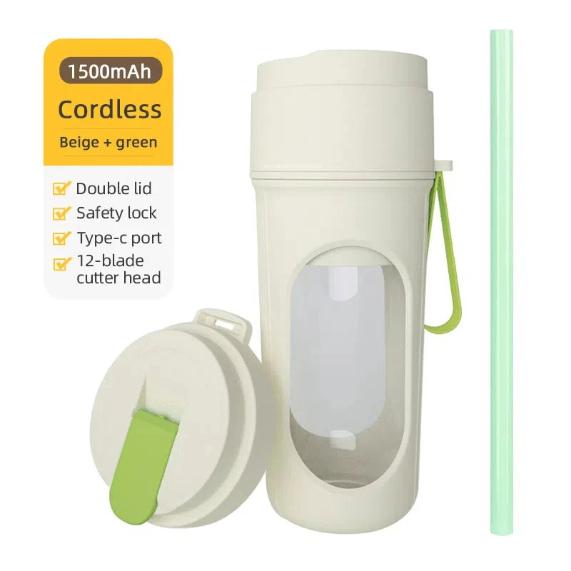 Portable Blender Bottle Electric 6 Blades Multifunction Juice Blender Fresh Juice Smoothie Blender Ice CrushCup Food Processor Econic Blanks