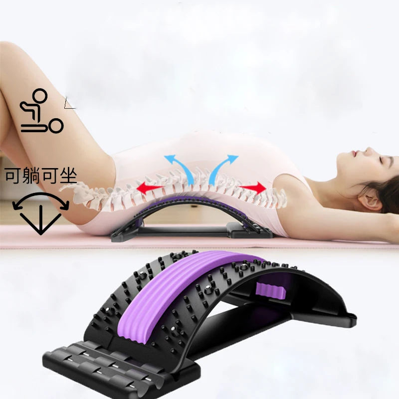 Back Stretcher for Back Pain Relief, Multi-Level Back Cracker Board, Lower and Upper Back Support for Herniated Disc Econic Blanks