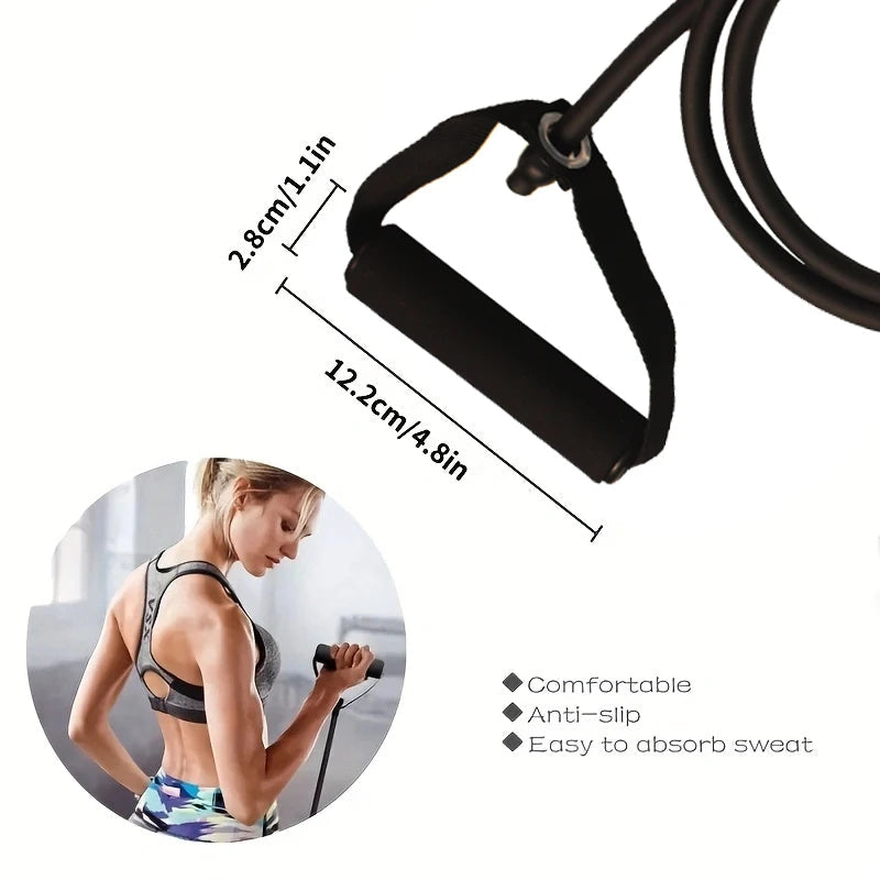 Resistance Bands With Handles, Exercise Bands, Workout Bands With Handles For Men Women, Strength Training Equipment At Home Econic Blanks