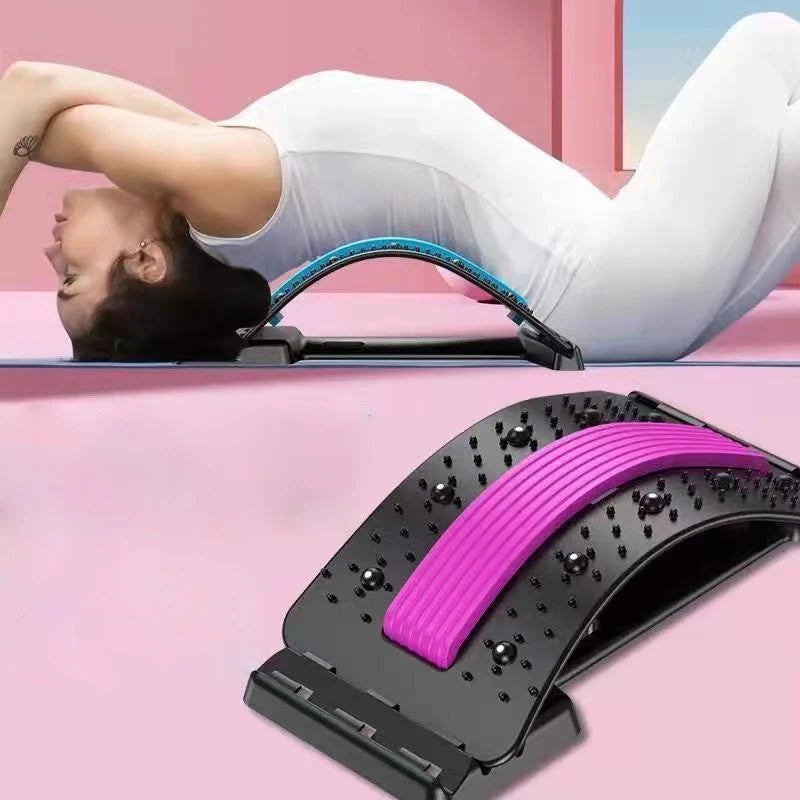 Back Stretcher for Back Pain Relief, Multi-Level Back Cracker Board, Lower and Upper Back Support for Herniated Disc Econic Blanks