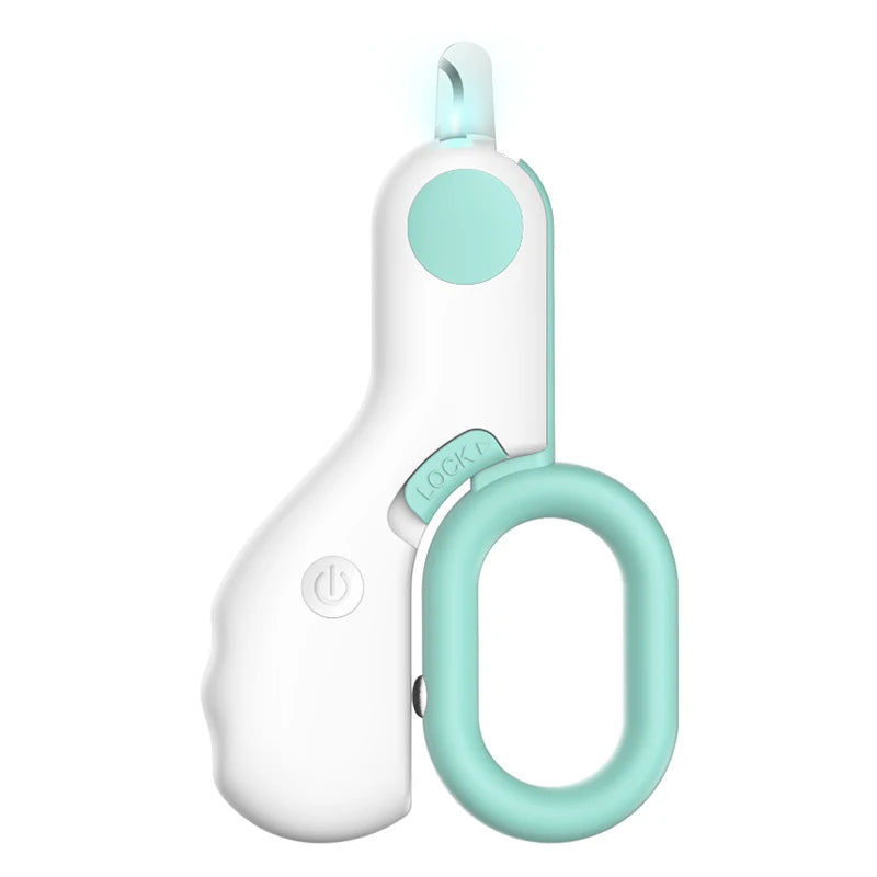 LED Light Cat Dog Nail Clipper Cutter Professional Pet Claw Trimmer with Safety Lock Puppy Kitten Animals Care Grooming Tool Kit Econic Blanks