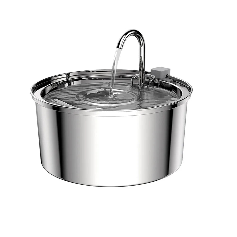 Stainless Steel Pet Water Feeder Cat Automatic Water Fountain USB Electric Mute for Cat Dog Filter Fountain Smart Drinking Bowl Econic Blanks