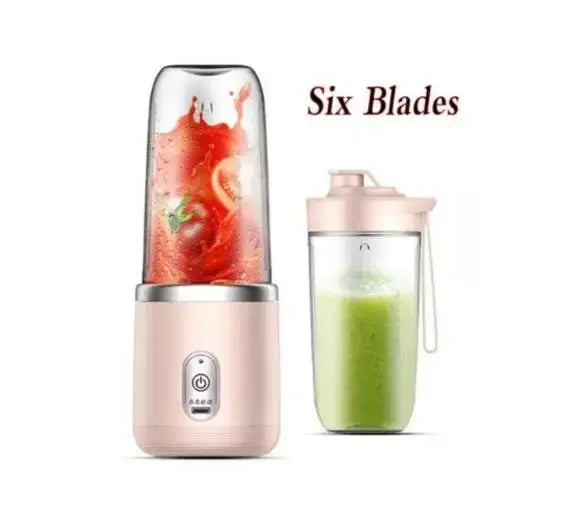 Portable Blender Bottle Electric 6 Blades Multifunction Juice Blender Fresh Juice Smoothie Blender Ice CrushCup Food Processor Econic Blanks