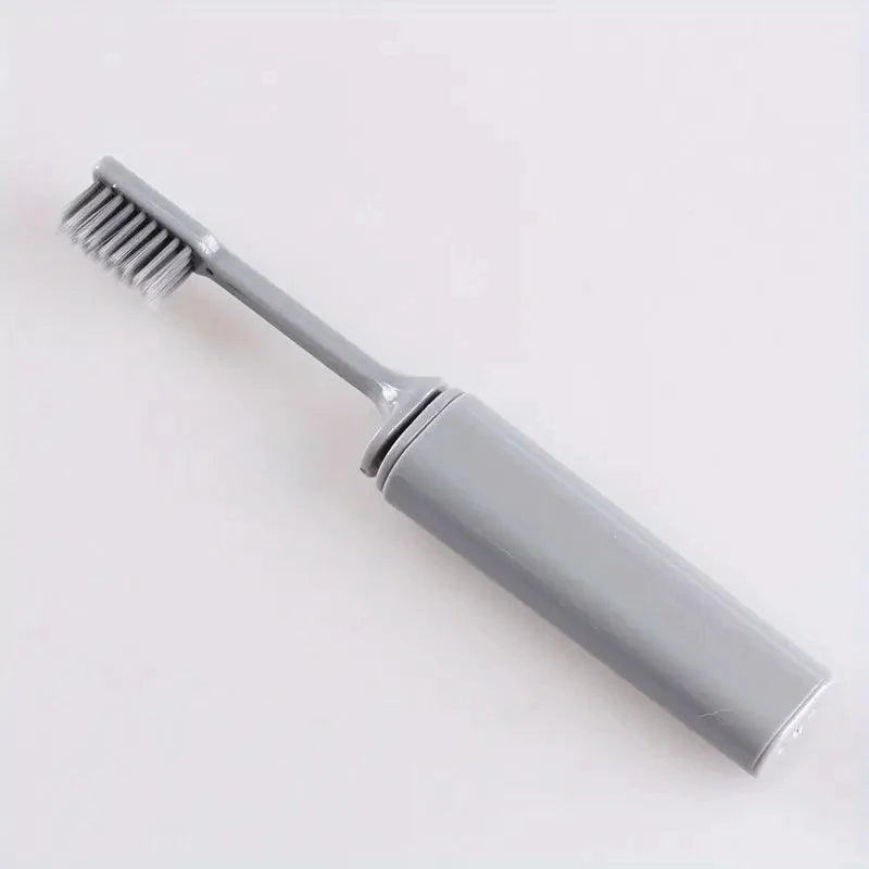 Portable Compact Charcoal Folding Toothbrush - Perfect for TravelCamping, and Hiking - Easy to Take and Efficient Teethbrush Econic Blanks
