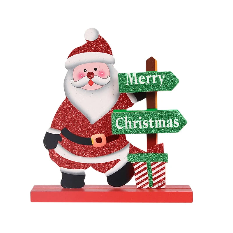 Christmas Tree Children's Handmade DIY Stereo Wooden Christmas Tree Scene Layout Christmas Decorations Ornaments Hot Econic Blanks