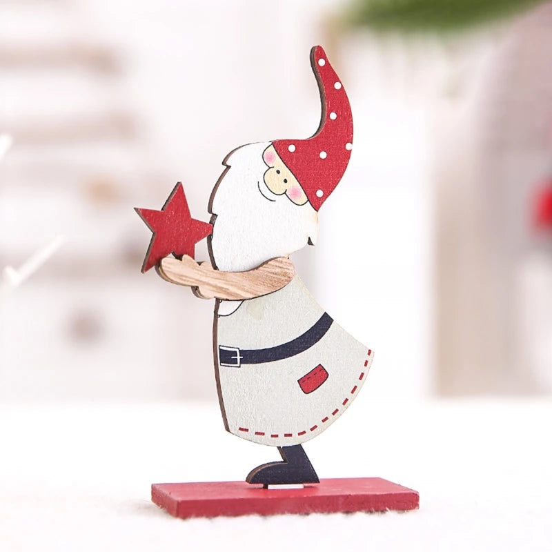 Christmas Tree Children's Handmade DIY Stereo Wooden Christmas Tree Scene Layout Christmas Decorations Ornaments Hot Econic Blanks