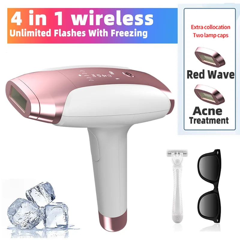 999999 Flashes IPL Laser Epilator for Women Home Use Devices Hair Removal Painless Electric Epilator Bikini Dropshipping Econic Blanks