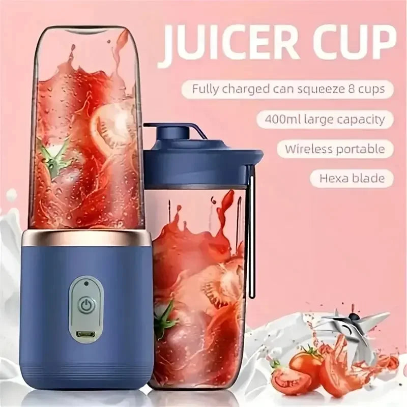 Portable Blender Bottle Electric 6 Blades Multifunction Juice Blender Fresh Juice Smoothie Blender Ice CrushCup Food Processor Econic Blanks