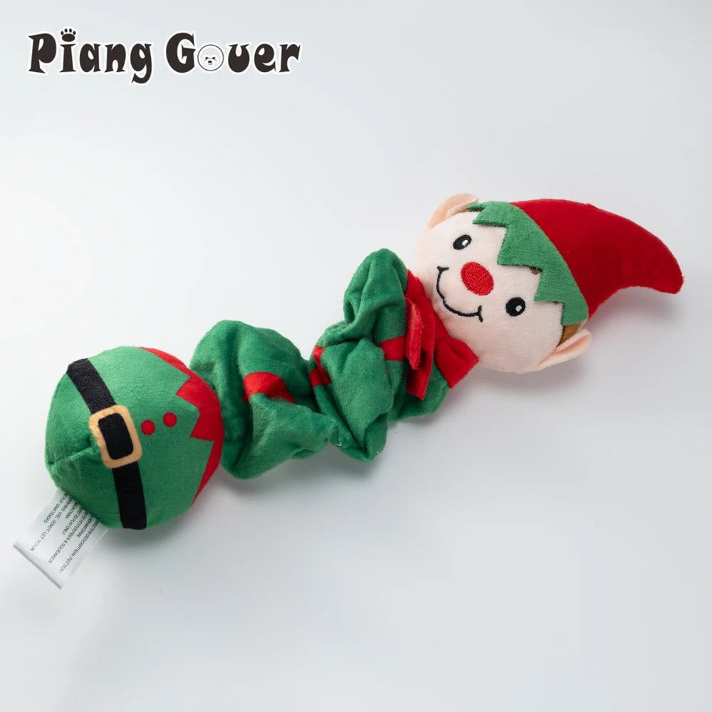 Christmas Elf Penguin Pet Squeaky Sound Toy Cute Animal Squeak Dog Toy Puppy Econic Blanks