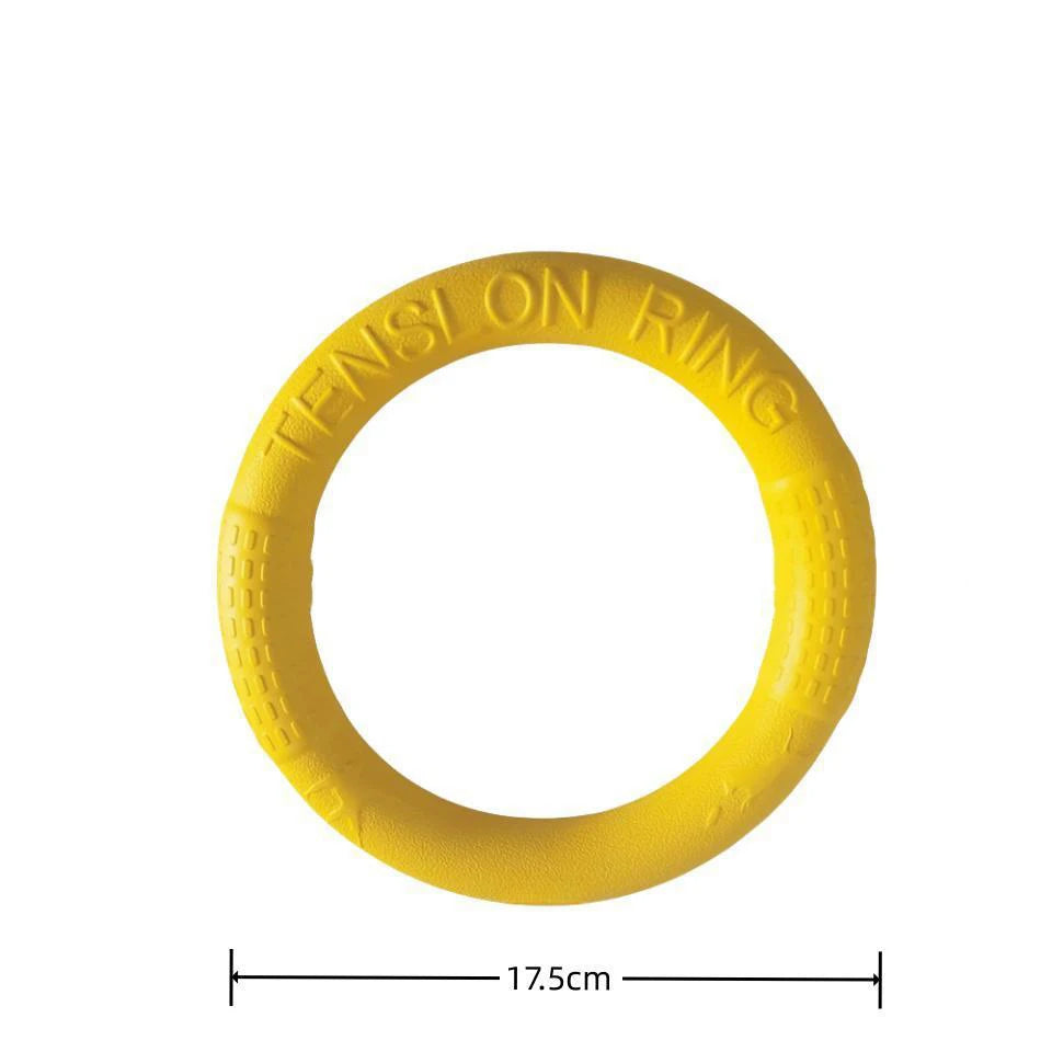 Dog Ring Toys Indestructible Chewing Flying Floating Training Tools Fetch for Small Medium Large Dogs Throwing Catching Flying Econic Blanks