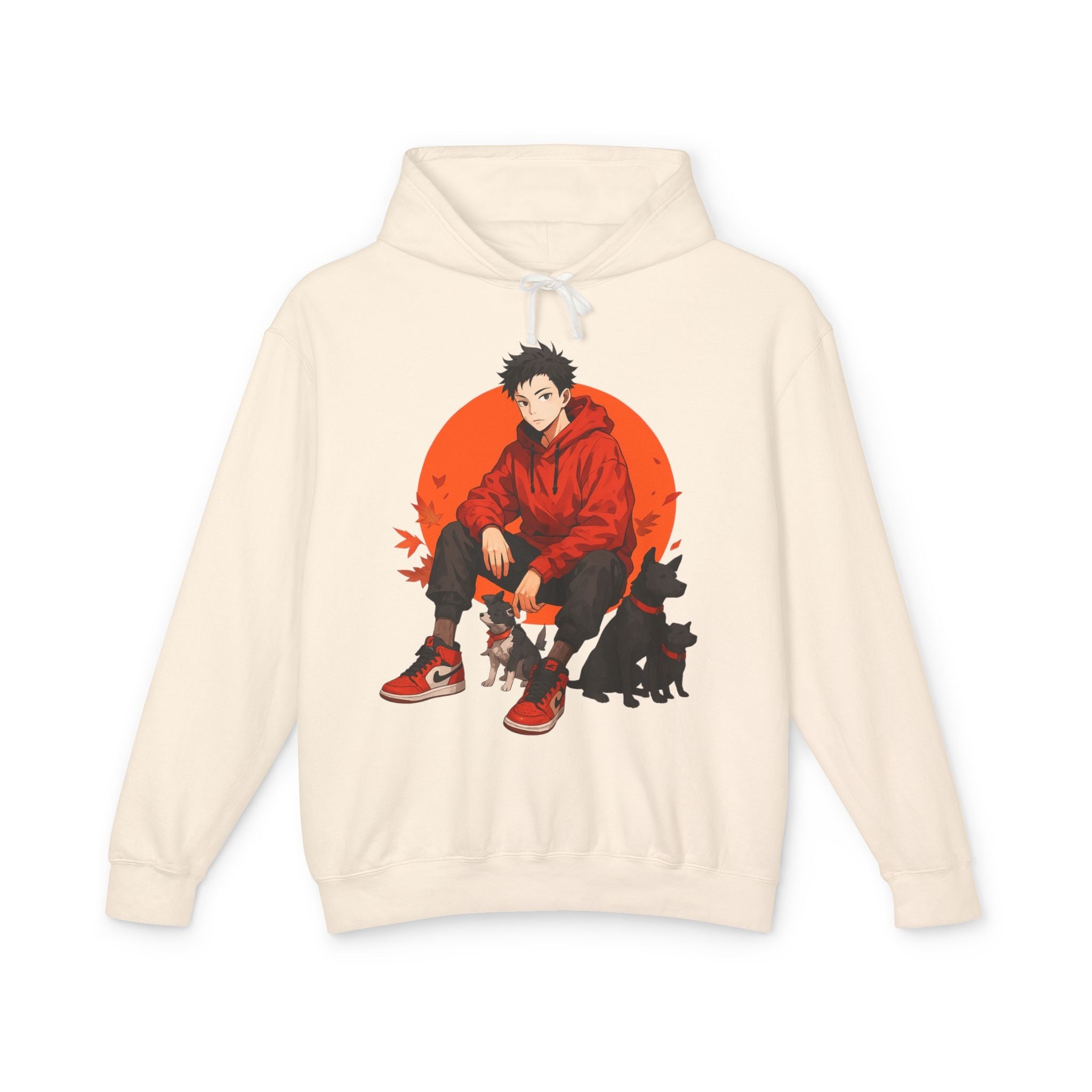 Artful Lightweight Hooded Sweatshirt for Art Enthusiasts and Young Adults Printify