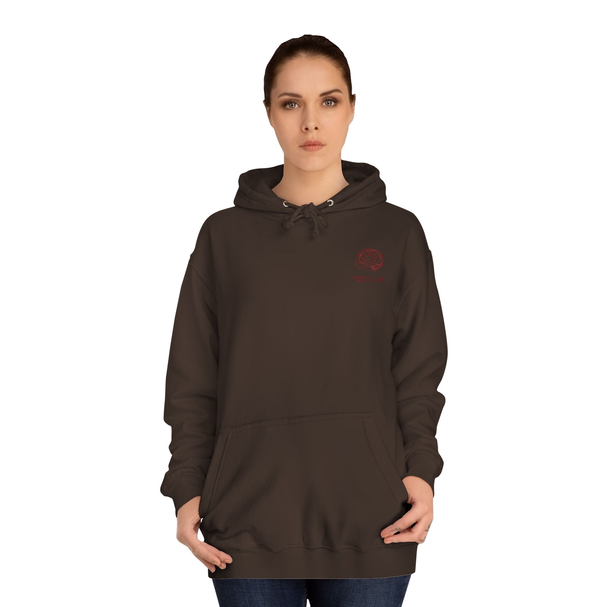 Unisex Overthinking Club Hoodie | Cozy College Gear, Thoughtful Gift for Students, Casual Wear, Relaxed Style, Brainy Humor Apparel Printify