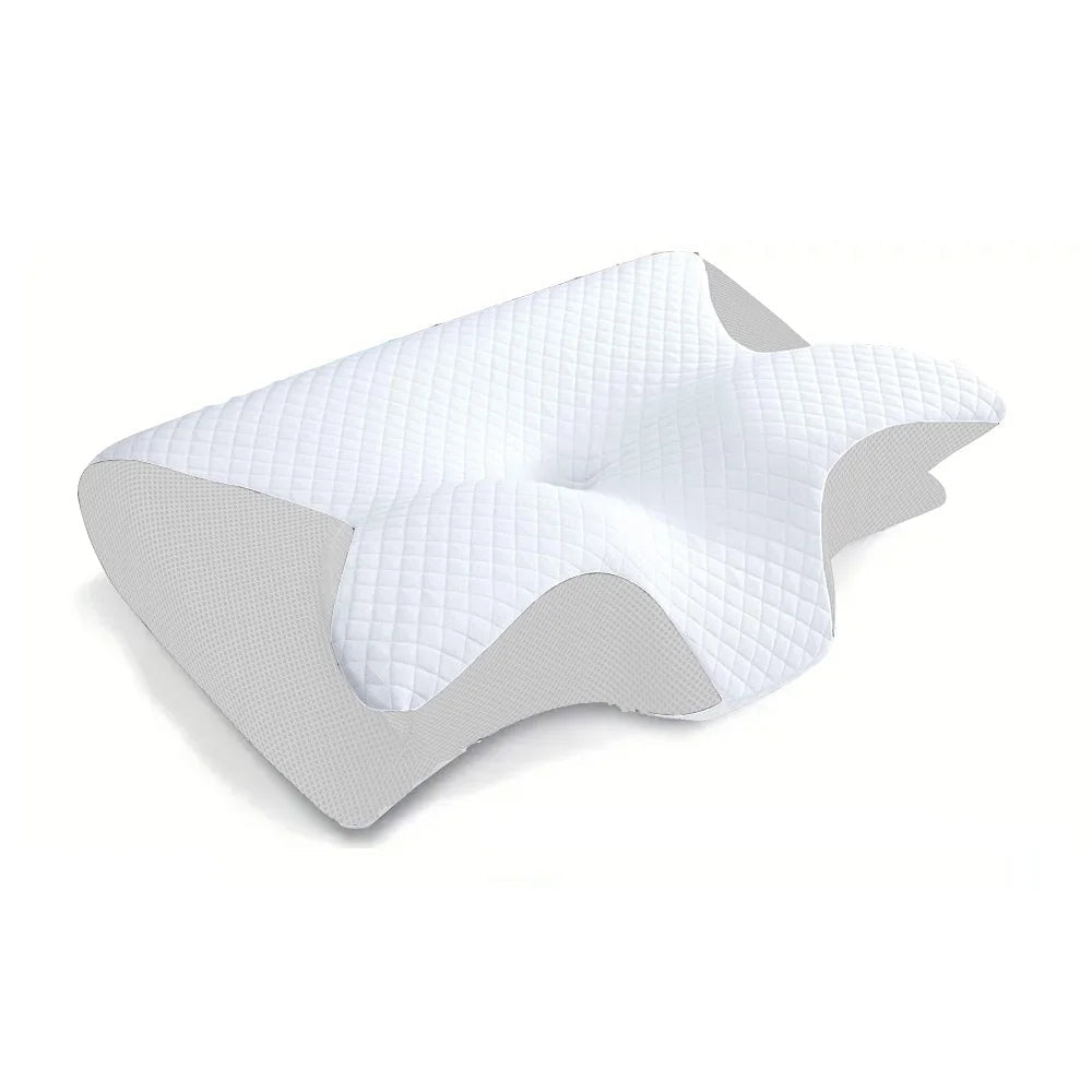 1pc Memory Foam Cervical Pillow, 2 in 1 Ergonomic Contour Orthopedic Pillow for Neck Pain, Contoured Support Pillows,Neck Pillow Econic Blanks