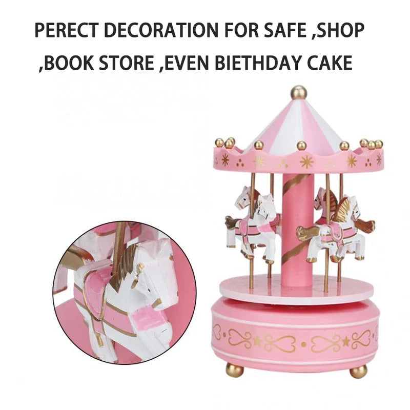 Carousel Music Box, Children's Music Box, Creative Toys, Cake Baking Decoration, Christmas Decoration, Birthday Gift Econic Blanks