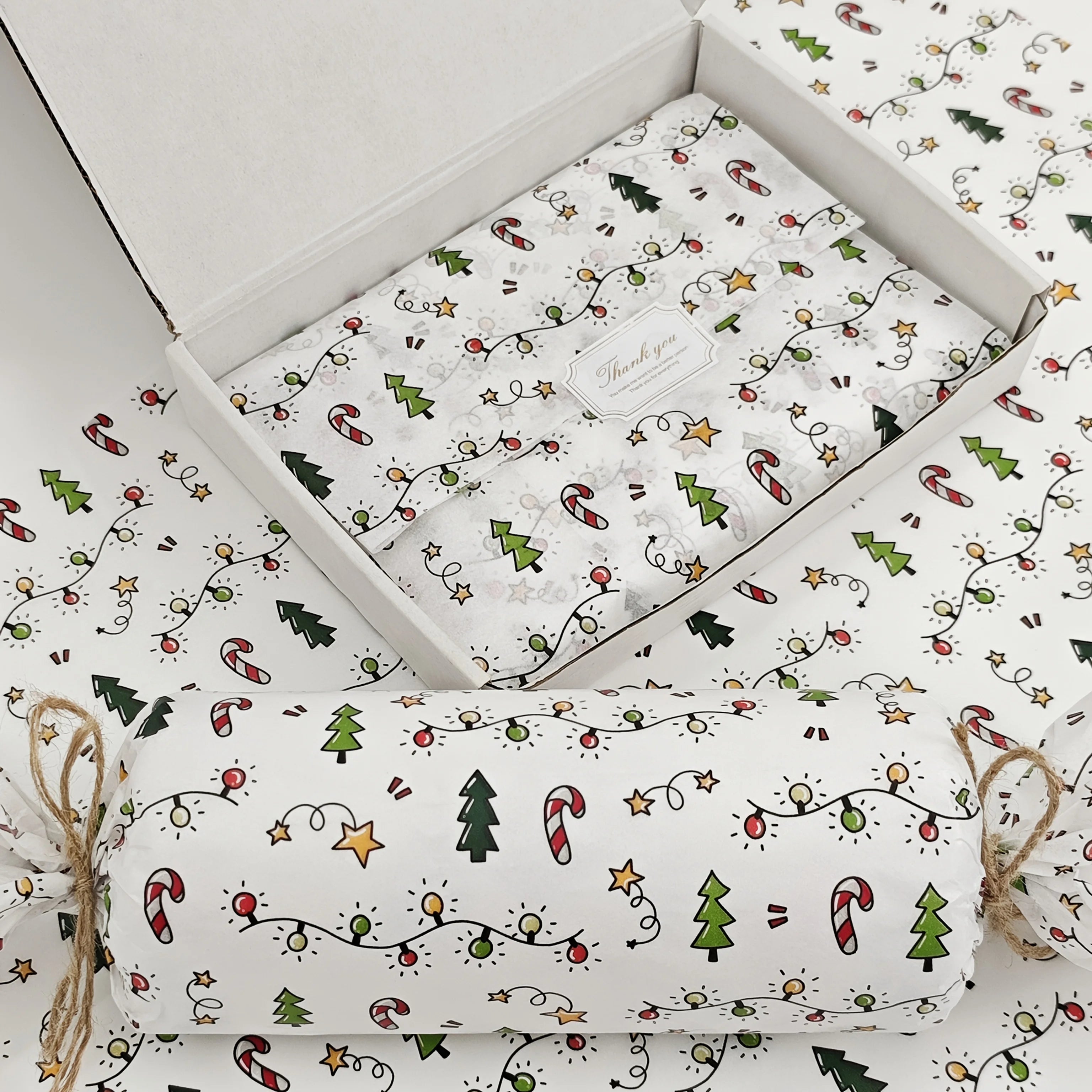 10/20 Sheets of Christmas Lantern Pattern Tissue Paper, 20*14inch Gift Wrapping Paper, Suitable for Christmas, Winter, Thanksgiving, Birthday Gift Wrapping, Bouquet Filling and Party Gift Wrapping, Best for Christmas, Perfect Econic Blanks