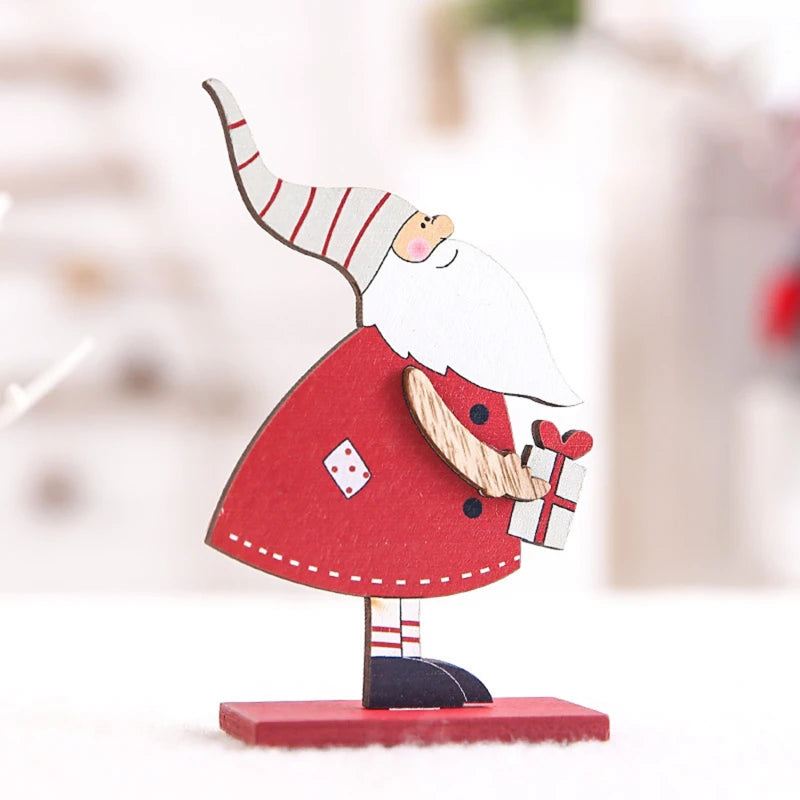 Christmas Tree Children's Handmade DIY Stereo Wooden Christmas Tree Scene Layout Christmas Decorations Ornaments Hot Econic Blanks