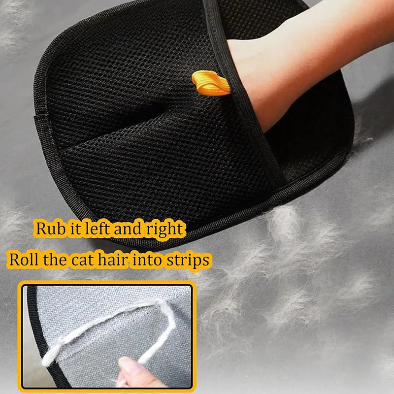 Pet hair removal tools reusable gloves, pet double-sided beauty gloves, carpet removal pet fur hair pet supplies Econic Blanks