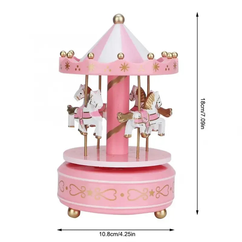 Carousel Music Box, Children's Music Box, Creative Toys, Cake Baking Decoration, Christmas Decoration, Birthday Gift Econic Blanks