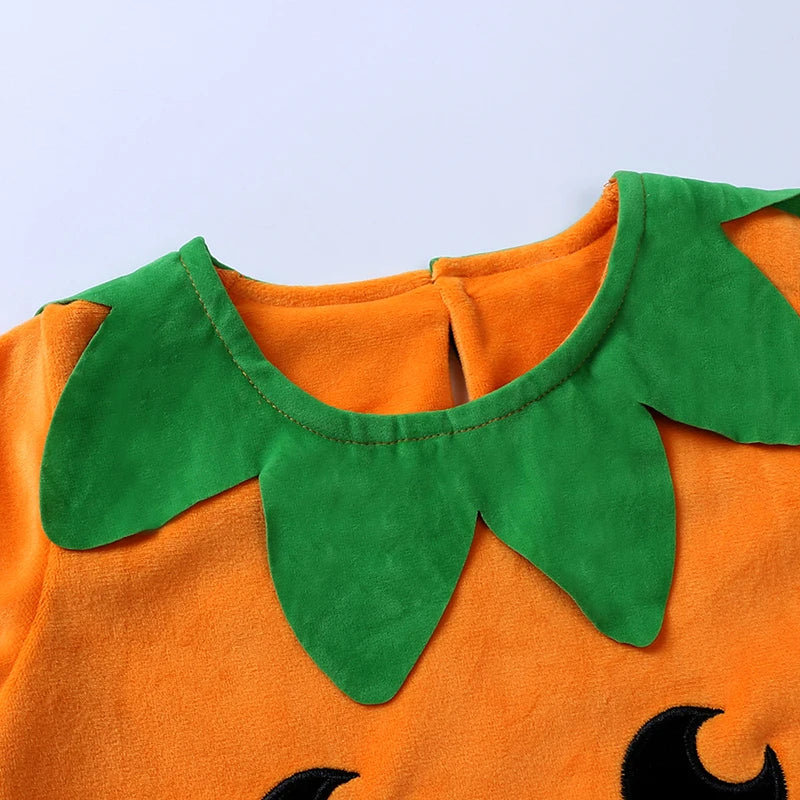 2025 Baby Halloween Rompers Infant Pumpkin Costume Newborn Cosplay 3pcs Onesie Suit New BornParty Clothing Suit Econic Blanks